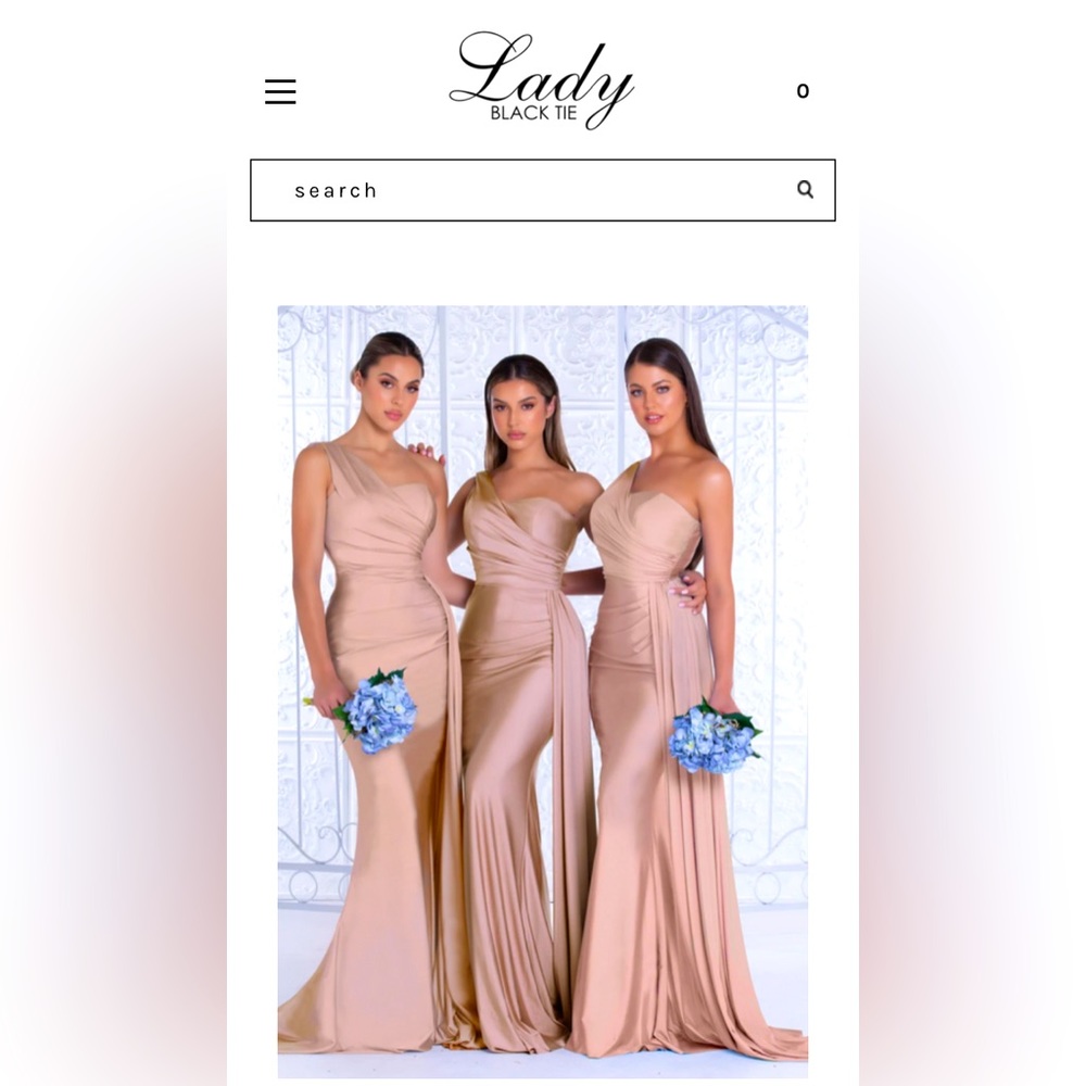 Portia & Scarlett Lady Black Tie Dress in Stone